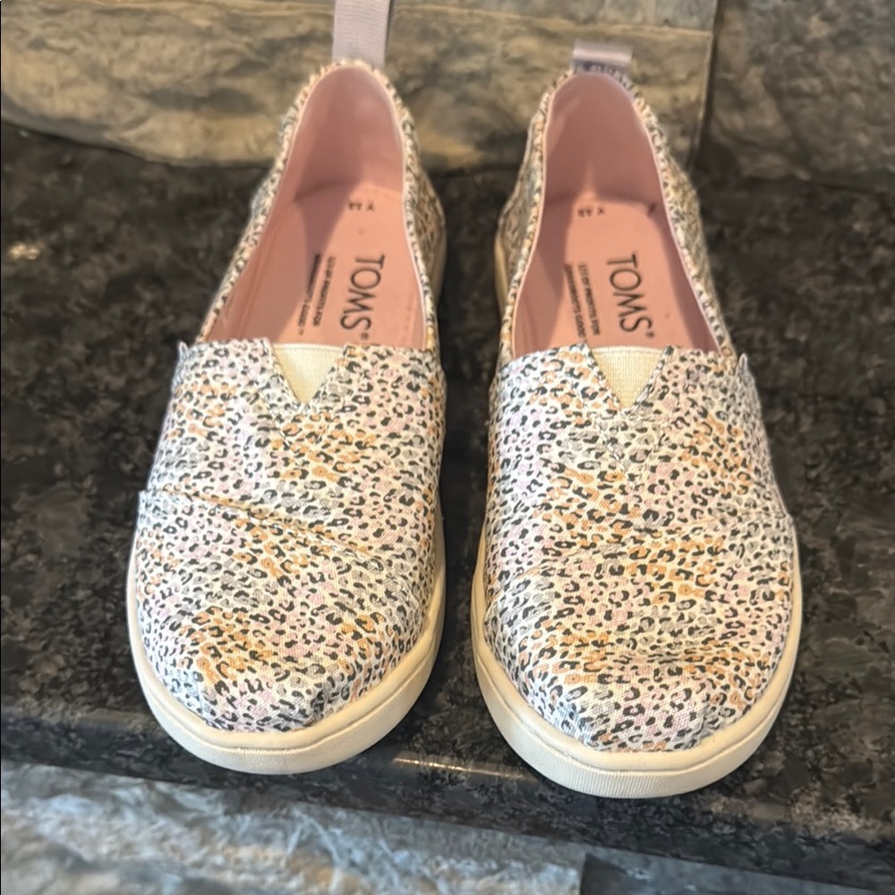 TOMS Leopard Print Slip-On Shoes